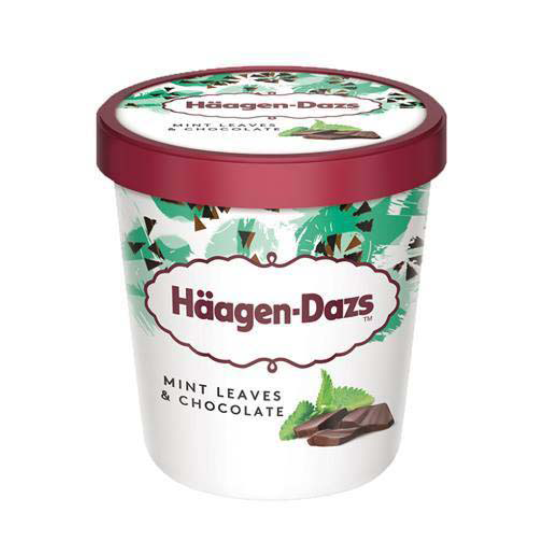 HAAGEN DAZS MINT LEAVES &CHOCOLATE 
